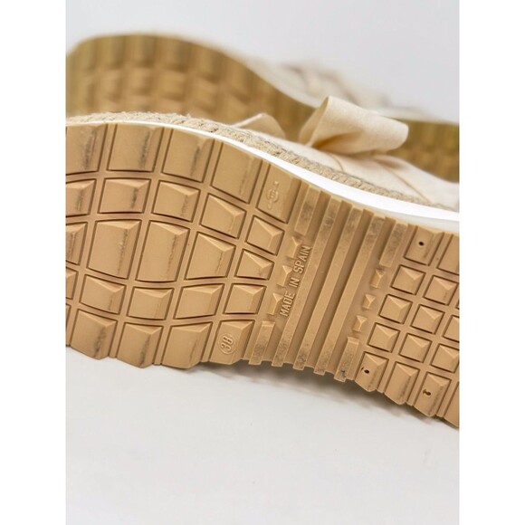 Free People Chapmin Womens Shoes Beige Suede Espadrille Sneaker Chunky 38 US 7.5 - Picture 3 of 10